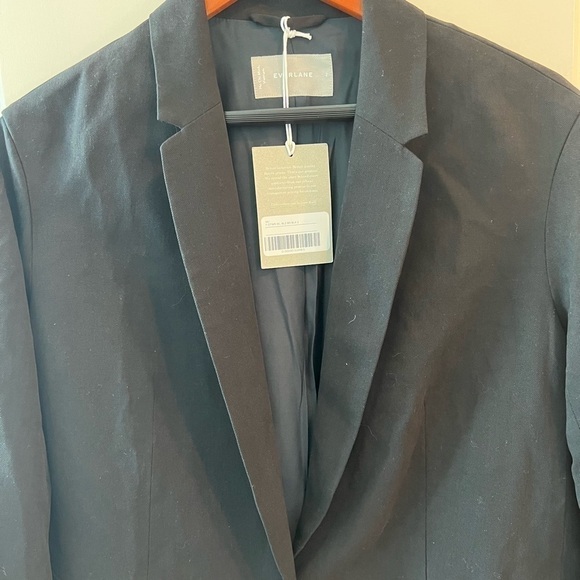 Everlane Black One Button Blazer Size 2 - Picture 6 of 16